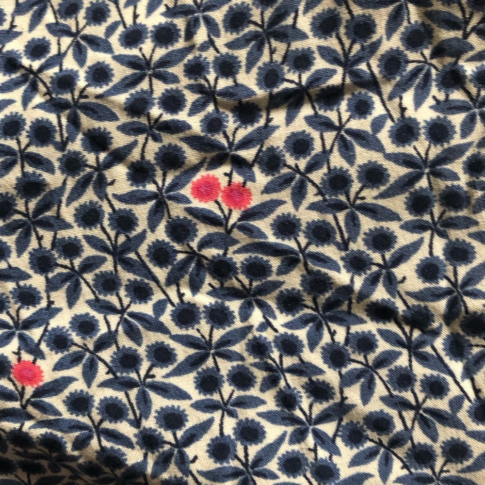 J. Crew Mercantile Blue Pink White Floral V Neck Ruffle Hi Low Dress Siz… - Picture 7 of 7